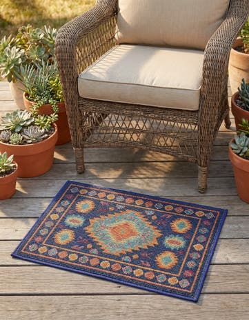 2' x 3' 1 Easy-Clean Baja Indoor / Outdoor Rug