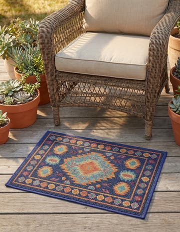 2' x 3' 1 Easy-Clean Baja Indoor / Outdoor Rug
