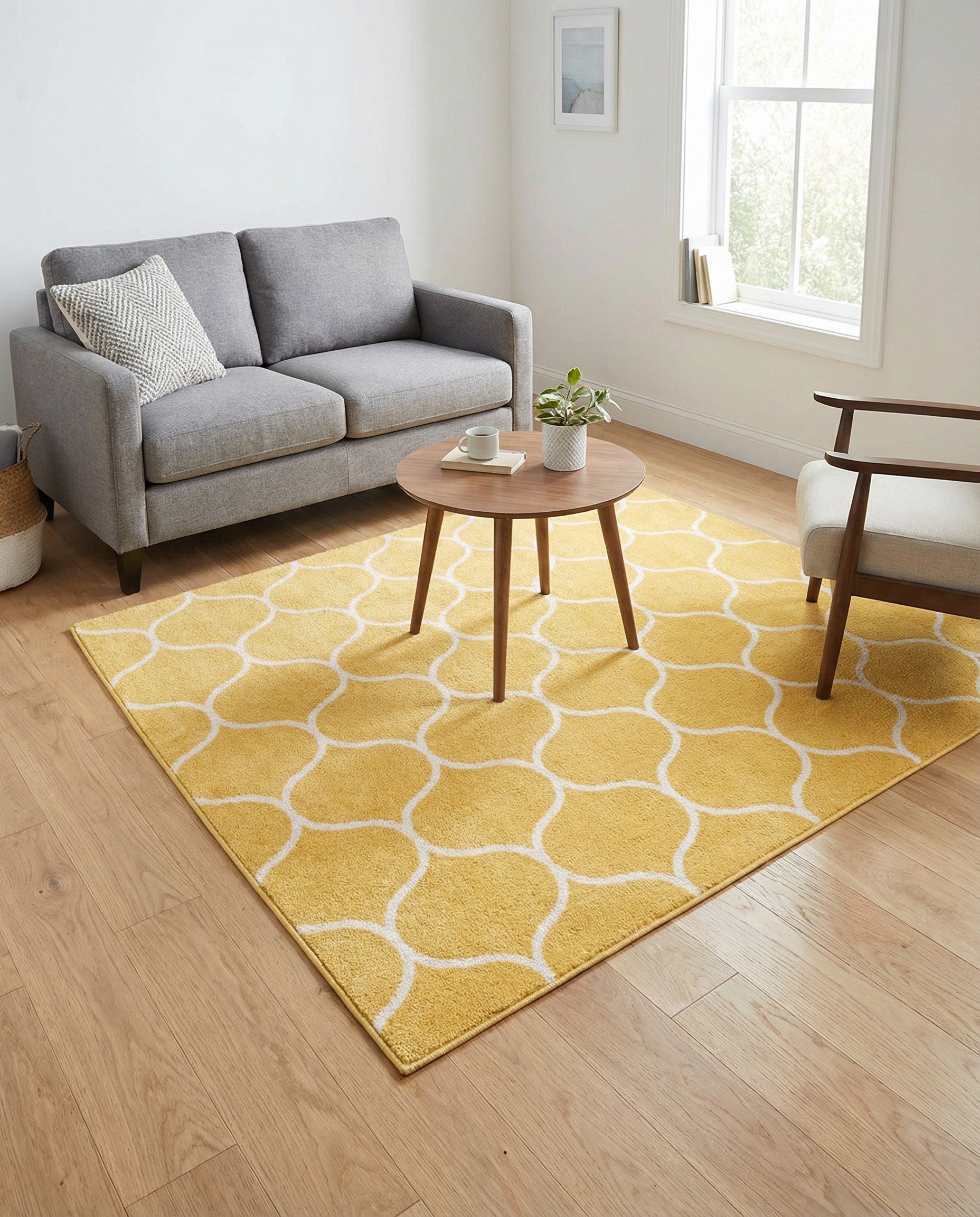 5' 3 x 5' 3 Trellis Frieze Square Rug