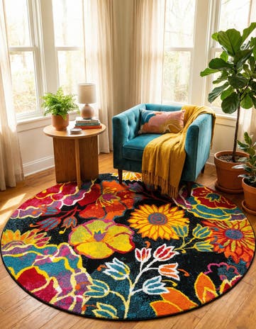 7' x 7' Tuscany Round Rug