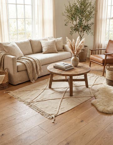 3' 4 x 5' 1 Hand Knotted Moroccan Wool Rug