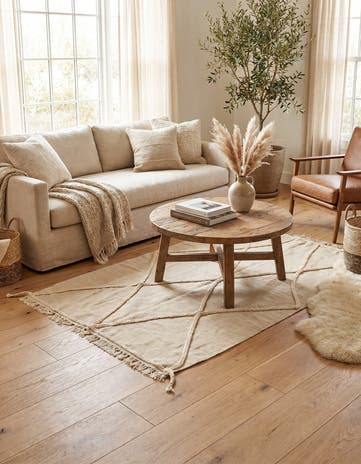 3' 4 x 5' 1 Hand Knotted Moroccan Wool Rug