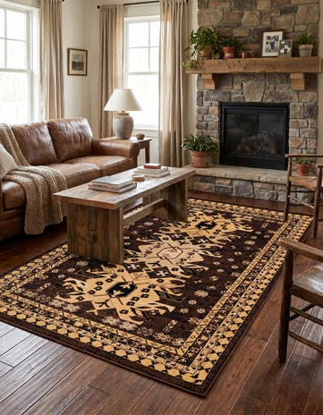 5' 3 x 8' Heris Rug