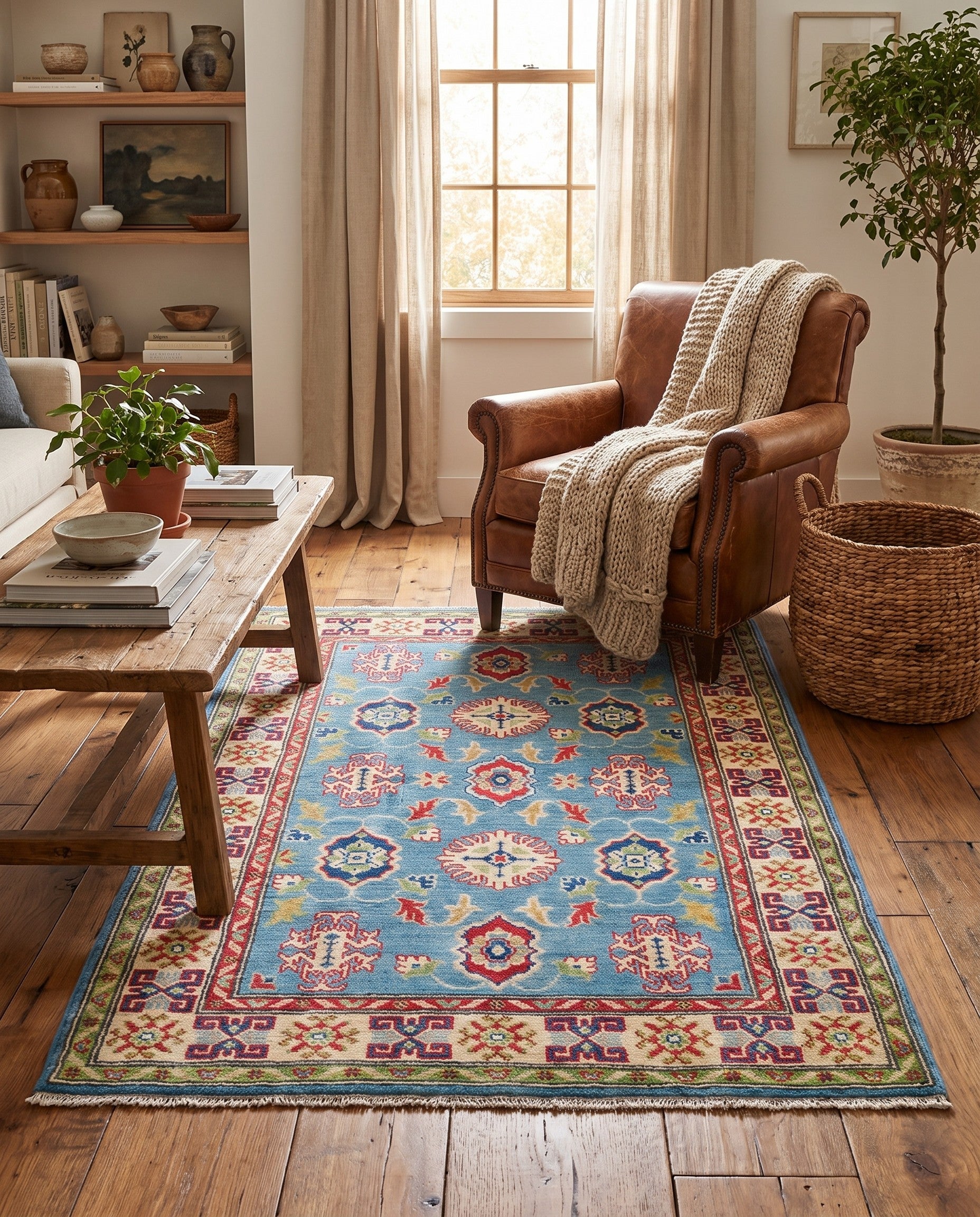 3' 1 x 5' Hand Knotted Kazak Rug