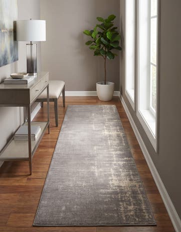 Gray Valencia Runner Rug