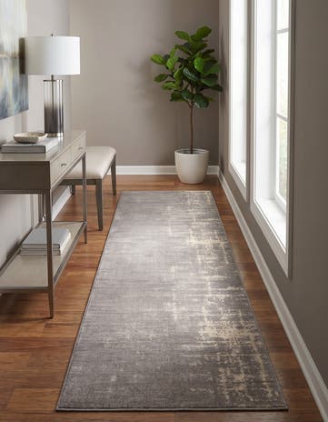 Gray Valencia Runner Rug