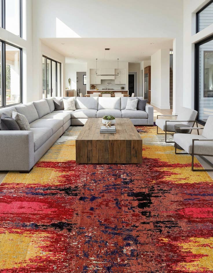 Detail image of 10' 6 x 16' 5  Washable Casablanca Rug