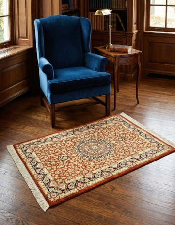 3' 3 x 5' Ghom Silk Rug