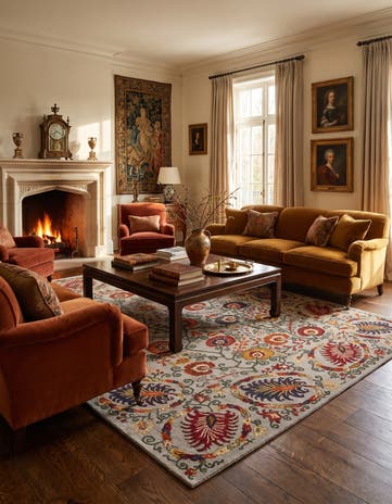 8' x 9' 7 Hand Knotted Ariana Rug