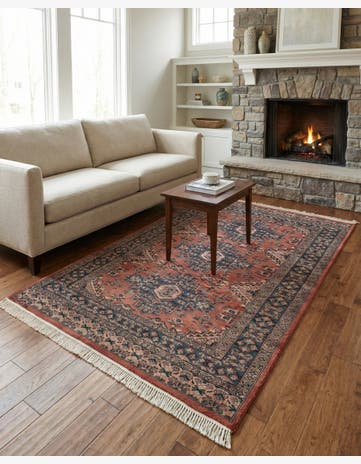 4' 2 x 6' 1 Hand Knotted Kazak Oriental Wool Rug