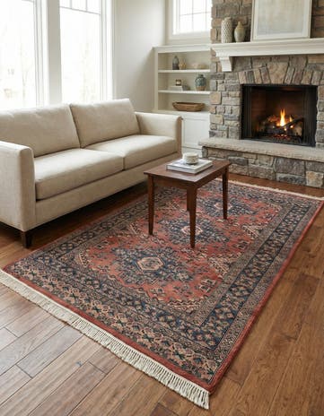 4' 2 x 6' 1 Hand Knotted Kazak Oriental Wool Rug