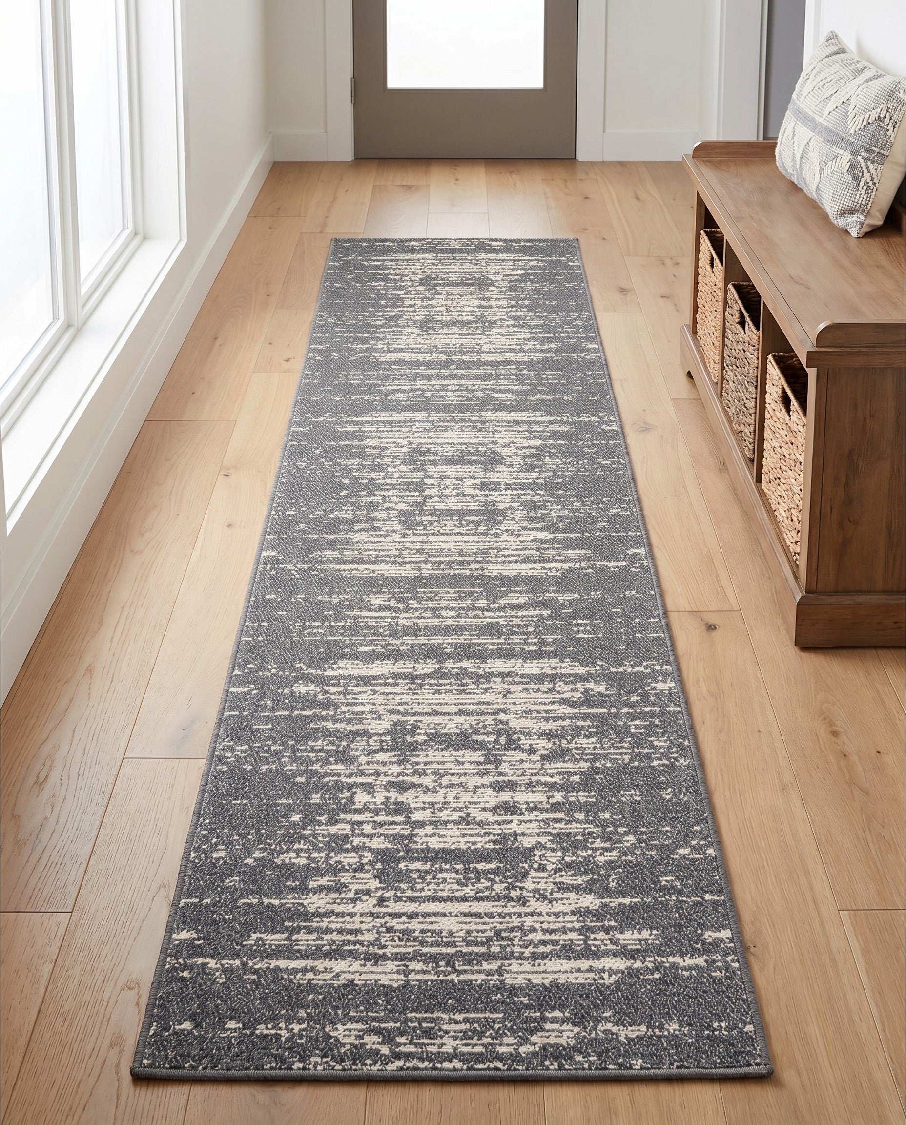 Dark Gray Georgia Runner Rug