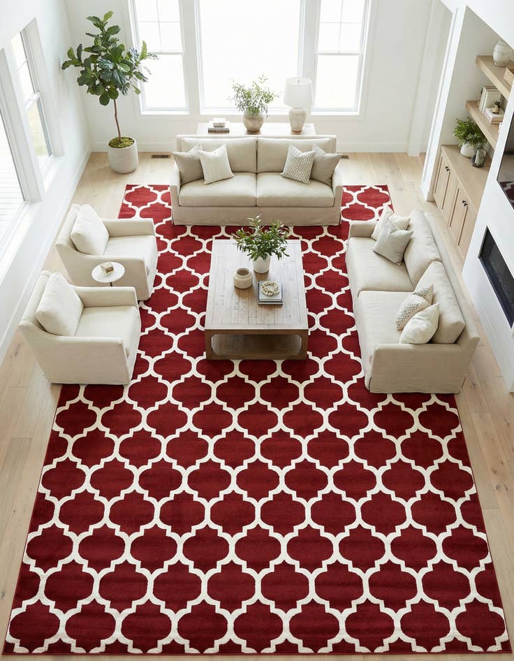 Detail image of 10' 8 x 16' 5 Trellis Rug