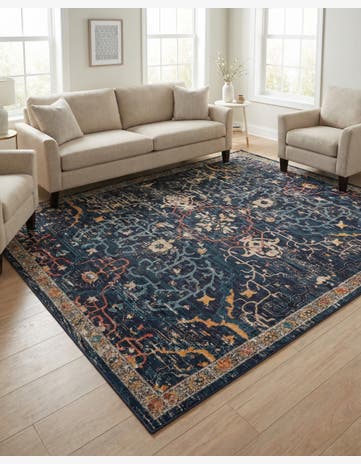 Navy Blue Lola Rug