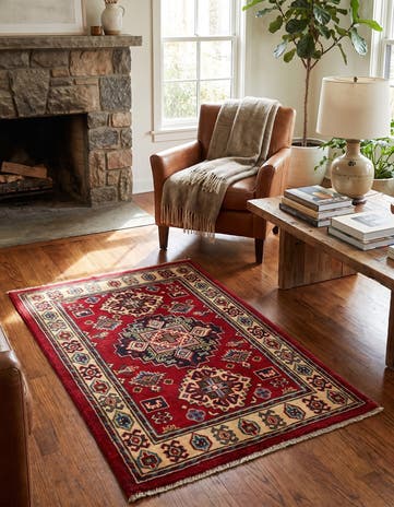 2' 6 x 3' 11 Hand Knotted Kazak Rug