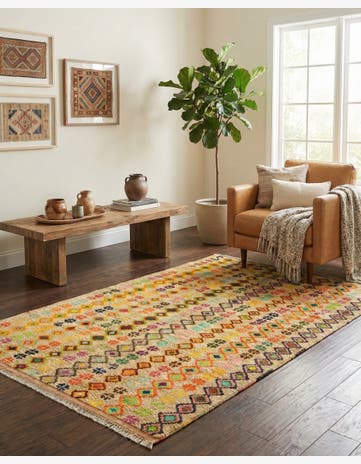 4' 4 x 6' 3 Hand Knotted Balouch Wool Rug