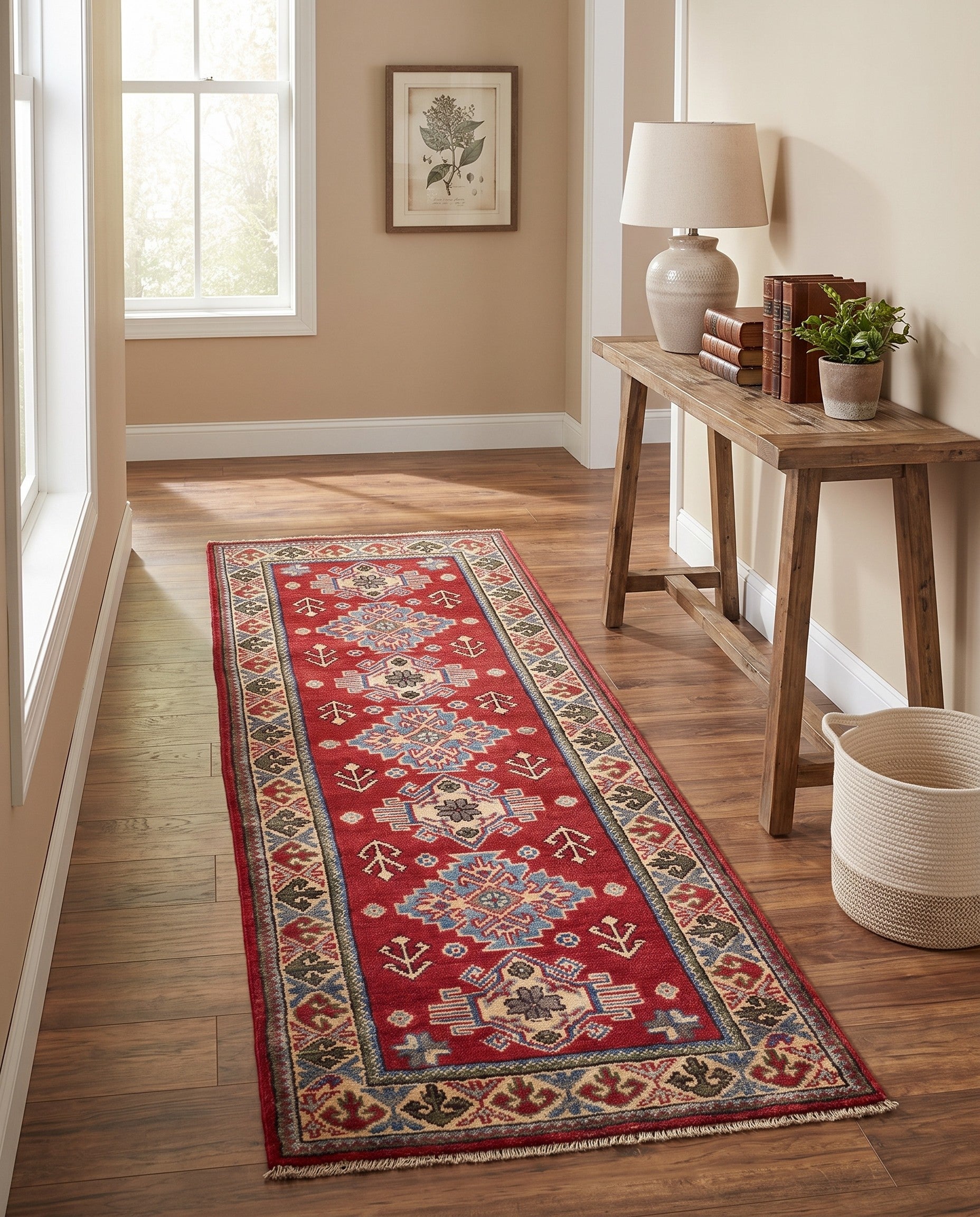 2' 1 x 5' 11 Hand Knotted Kazak Runner Rug