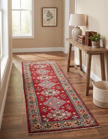 2' 1 x 5' 11 Hand Knotted Kazak Runner Rug