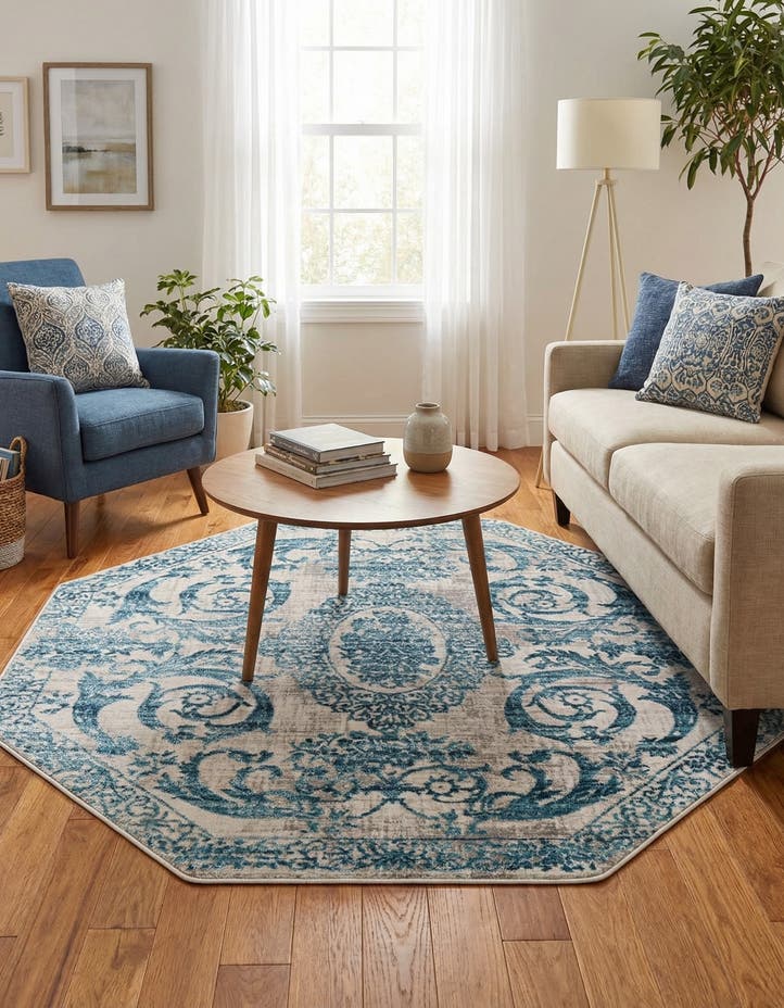 5' 3 x 5' 3 Finsbury Octagon Rug