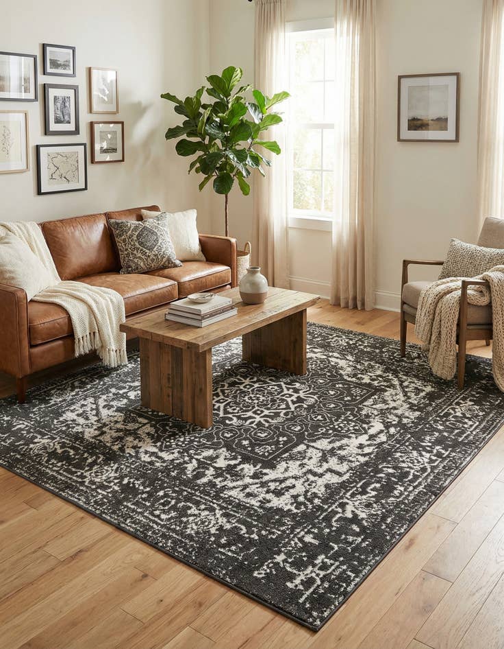 Detail image of 7' 10 x 7' 10 Arlington Square Rug