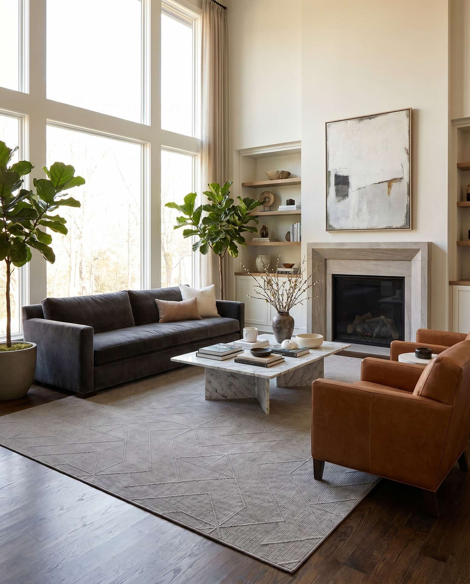 13' 1 x 18' 1 WoolCraft Geometric Rug