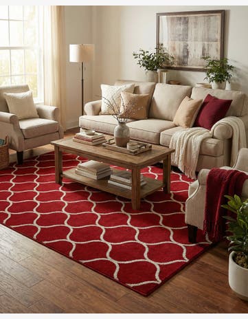 7' 10 x 10' Trellis Frieze Rug