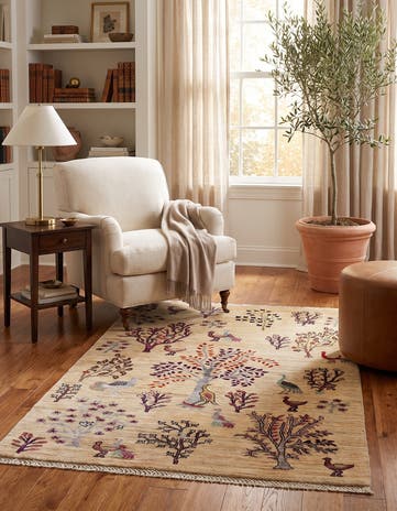 3' 4 x 5' Hand Knotted Ariana Ziegler Rug