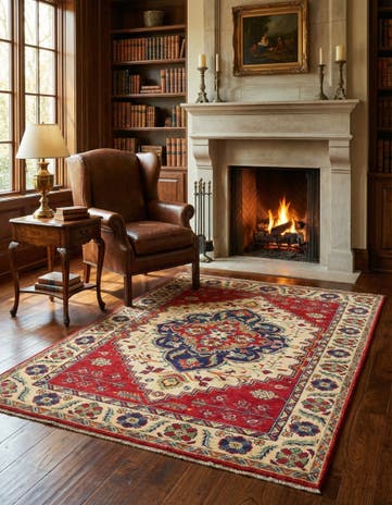 3' 10 x 5' 9 Hand Knotted Kazak Rug