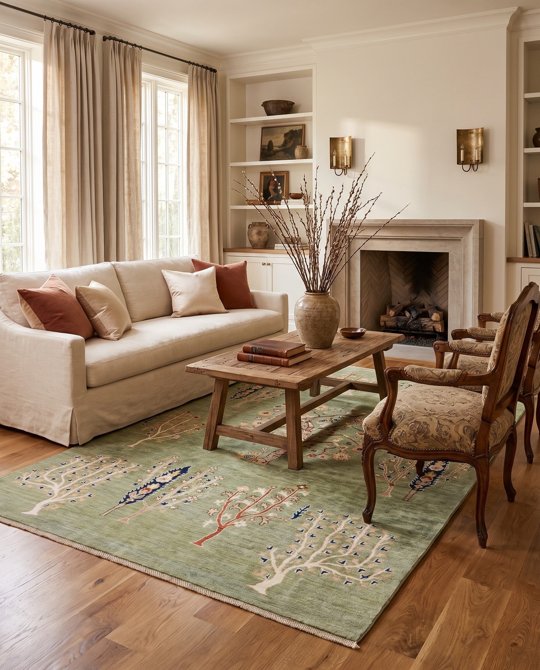 6' 8 x 9' 10 Hand Knotted Ariana Ziegler Rug