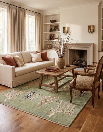 6' 8 x 9' 10 Hand Knotted Ariana Ziegler Rug