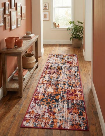 Rust Red Lucerne Runner Rug