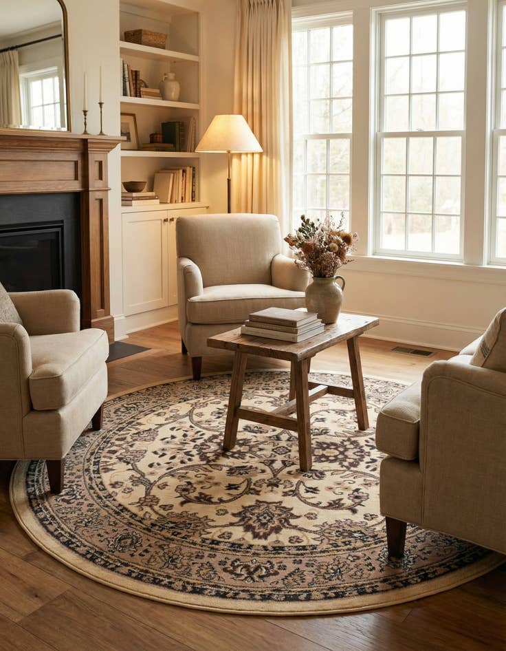 Detail image of 6' x 6' Yasmin Round Rug