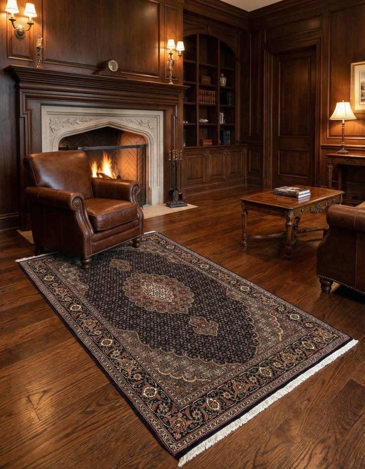 Detail image of 3' 2 x 5' 7 Tabriz Mahi Rug