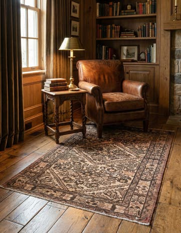 3' x 4' 10 Hand Knotted Ultra Vintage Persian Wool Rug