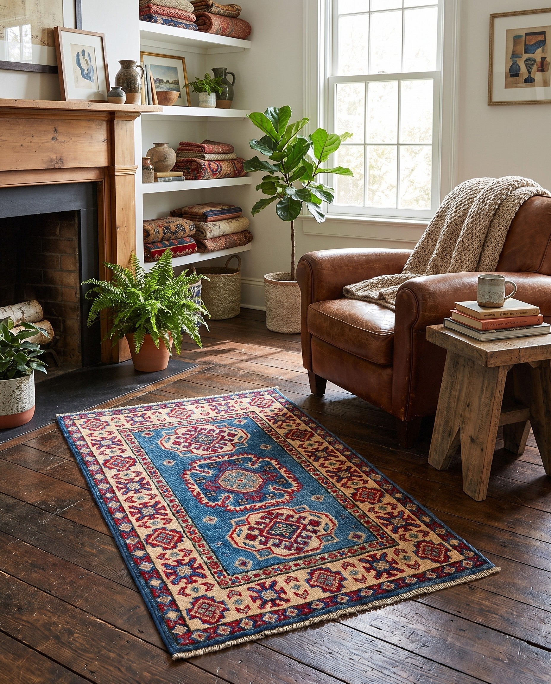2' 1 x 3' 1 Hand Knotted Kazak Rug