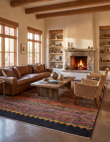 6' 8 x 9' 6 Hand Knotted Ziegler Modern Rug