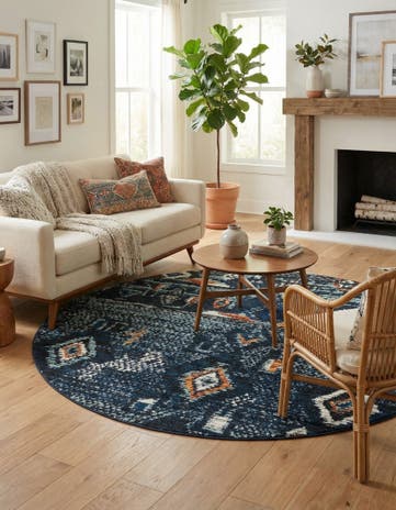 7' x 7' Morocco Round Rug