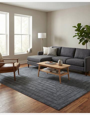 Serenity Blue Textura Designer Rug