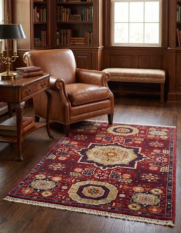 2' 6 x 4' Hand Knotted Mamluk Ziegler Rug