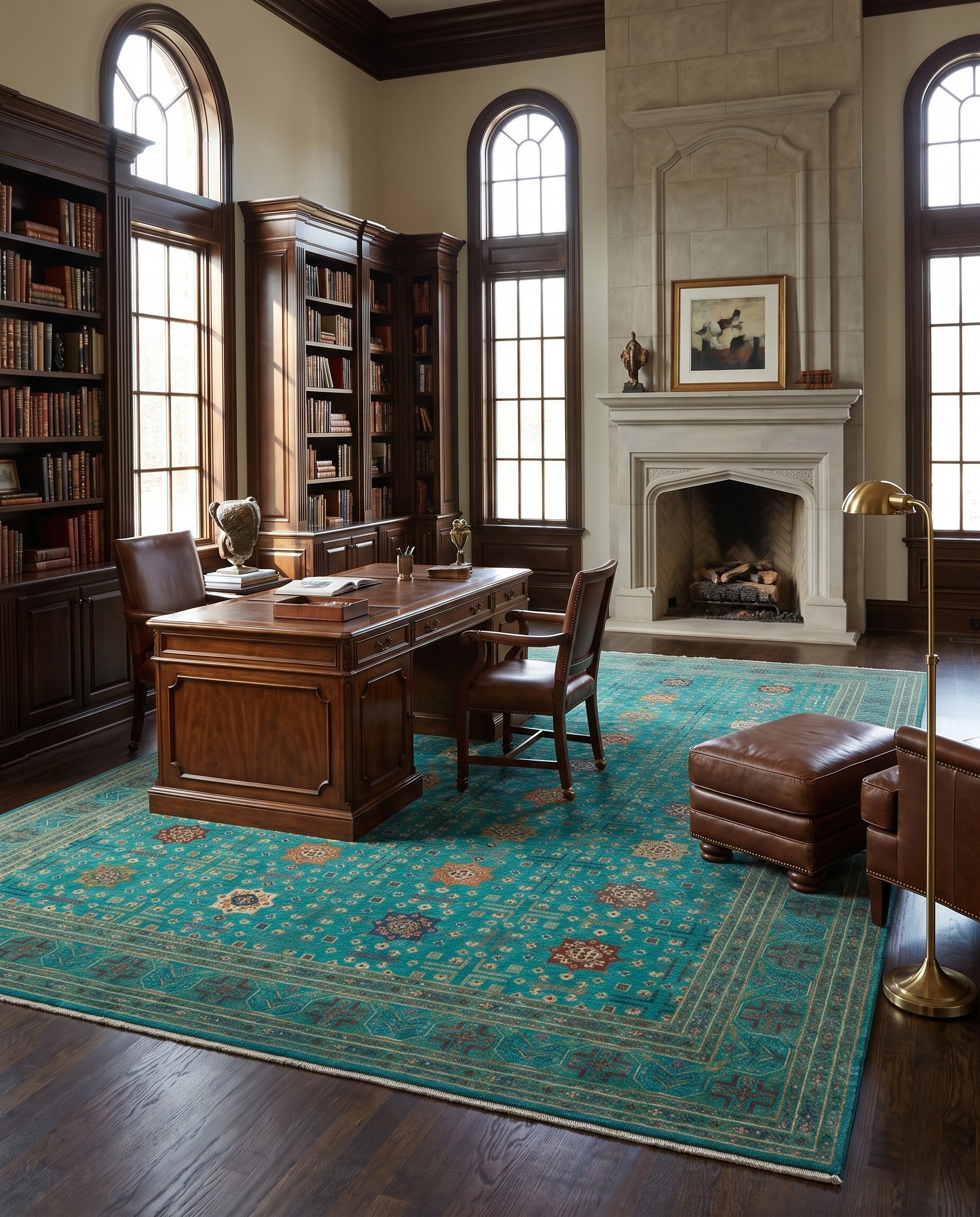 9' 1 x 12' 6 Hand Knotted Ariana Ziegler Rug