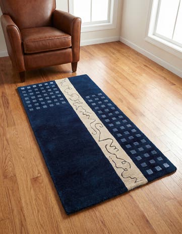 2' 6 x 4' 7 Hand Knotted Tibet Wool Rug