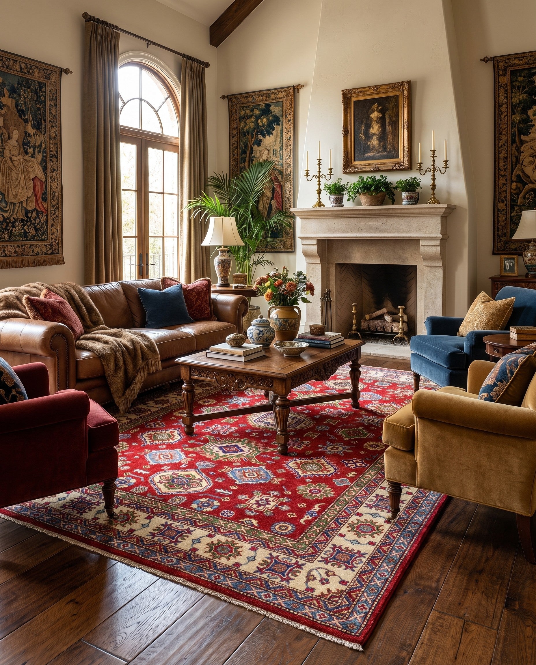 6' 9 x 9' 8 Hand Knotted Kazak Rug