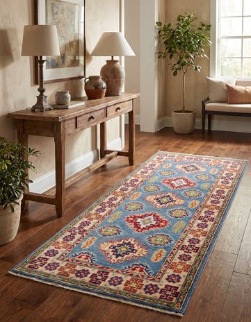 2' 7 x 6' 6 Hand Knotted Kazak Runner Rug