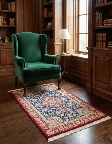 2' 7 x 3' 11 Ghom Silk Rug