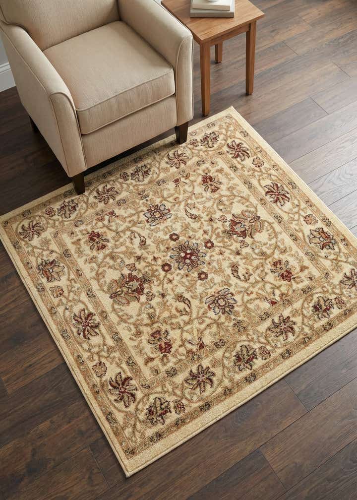 4' x 4' Classic Agra Square Rug