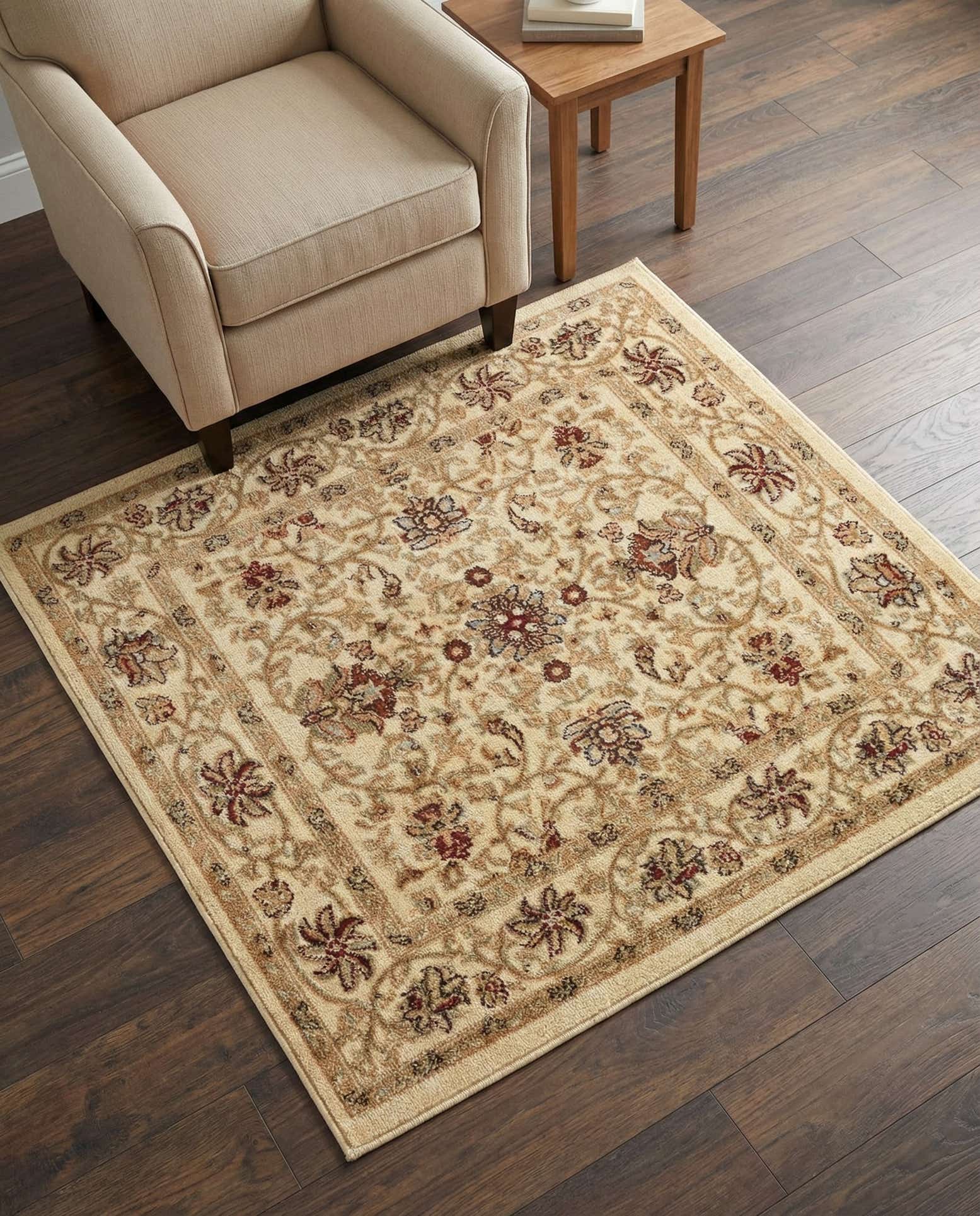 4' x 4' Classic Agra Square Rug