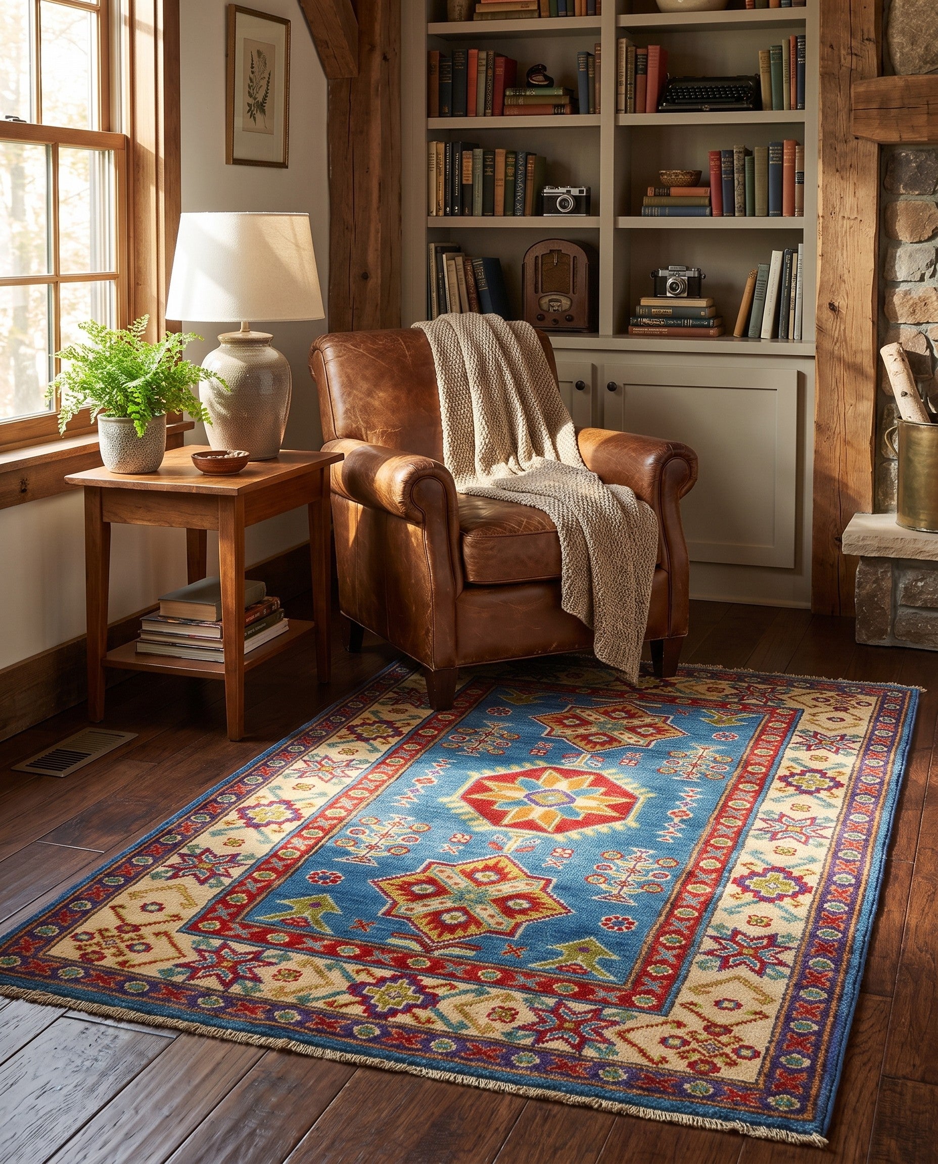 2' 8 x 4' 1 Hand Knotted Kazak Rug