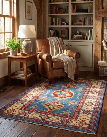 2' 8 x 4' 1 Hand Knotted Kazak Rug