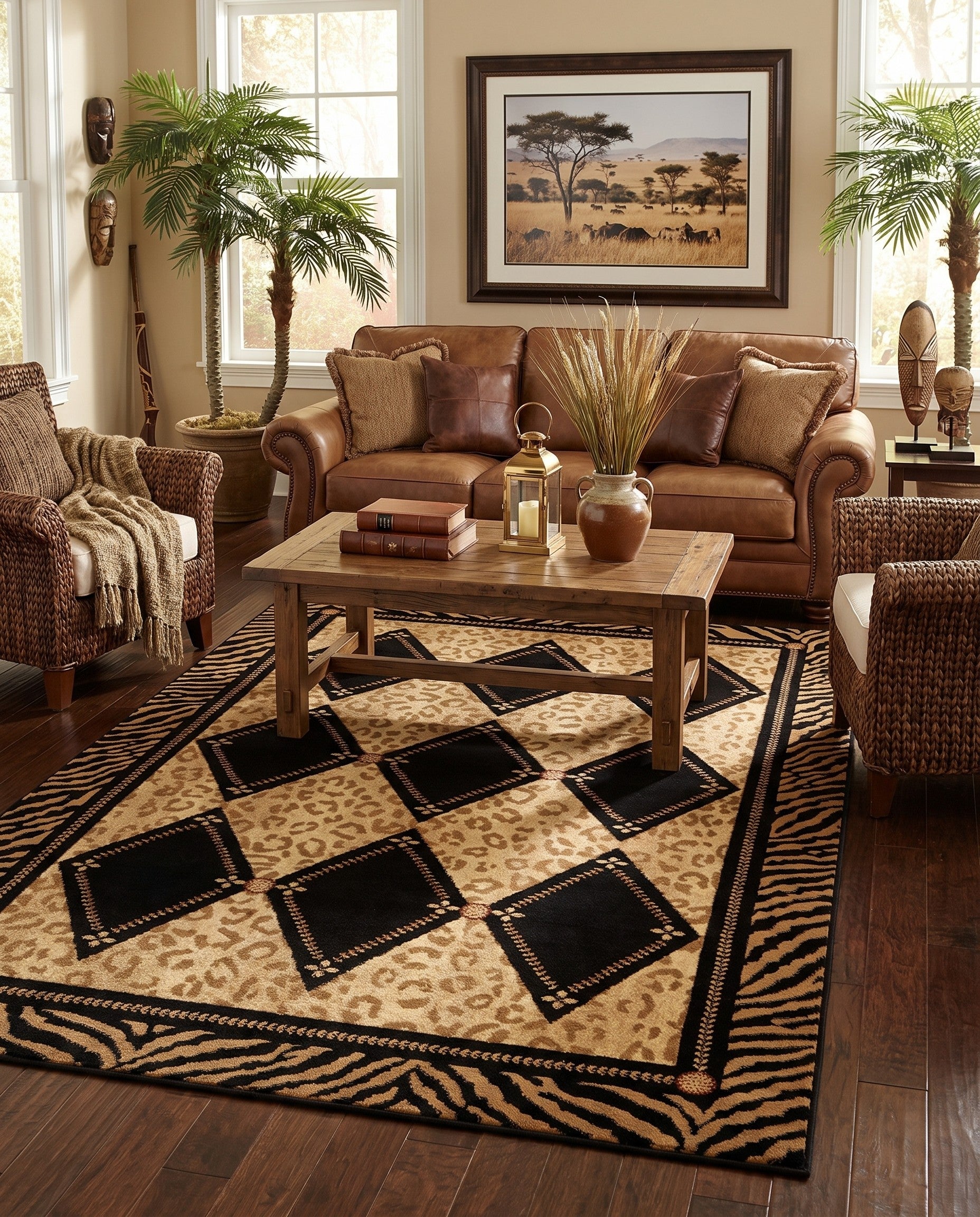 Light Brown Safari Rug
