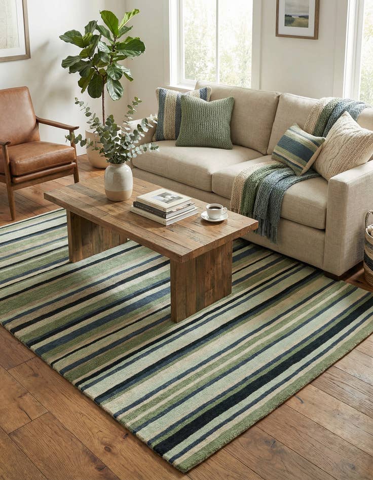 Detail image of 4' 9 x 6' 5 Hand Knotted Nepal Wool Rug